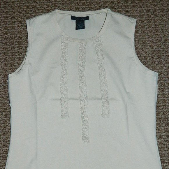 The Limited Stretch Sleeveless Top w/Small ruffle bib - Picture 2 of 8